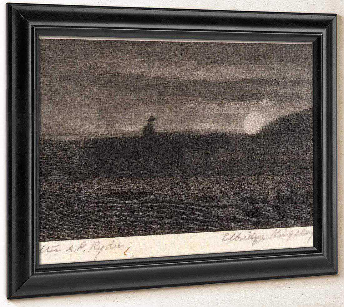 Plodding Homeward By Albert Pinkhamryder Fine Art Print