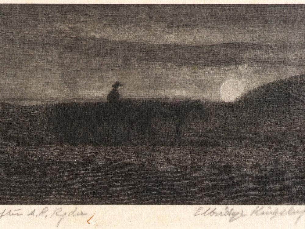 Plodding Homeward By Albert Pinkhamryder Fine Art Print