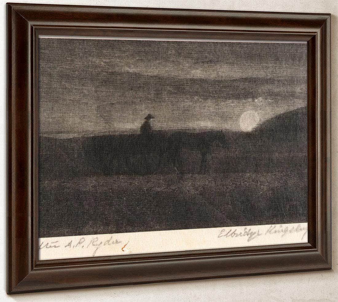 Plodding Homeward By Albert Pinkhamryder Fine Art Print