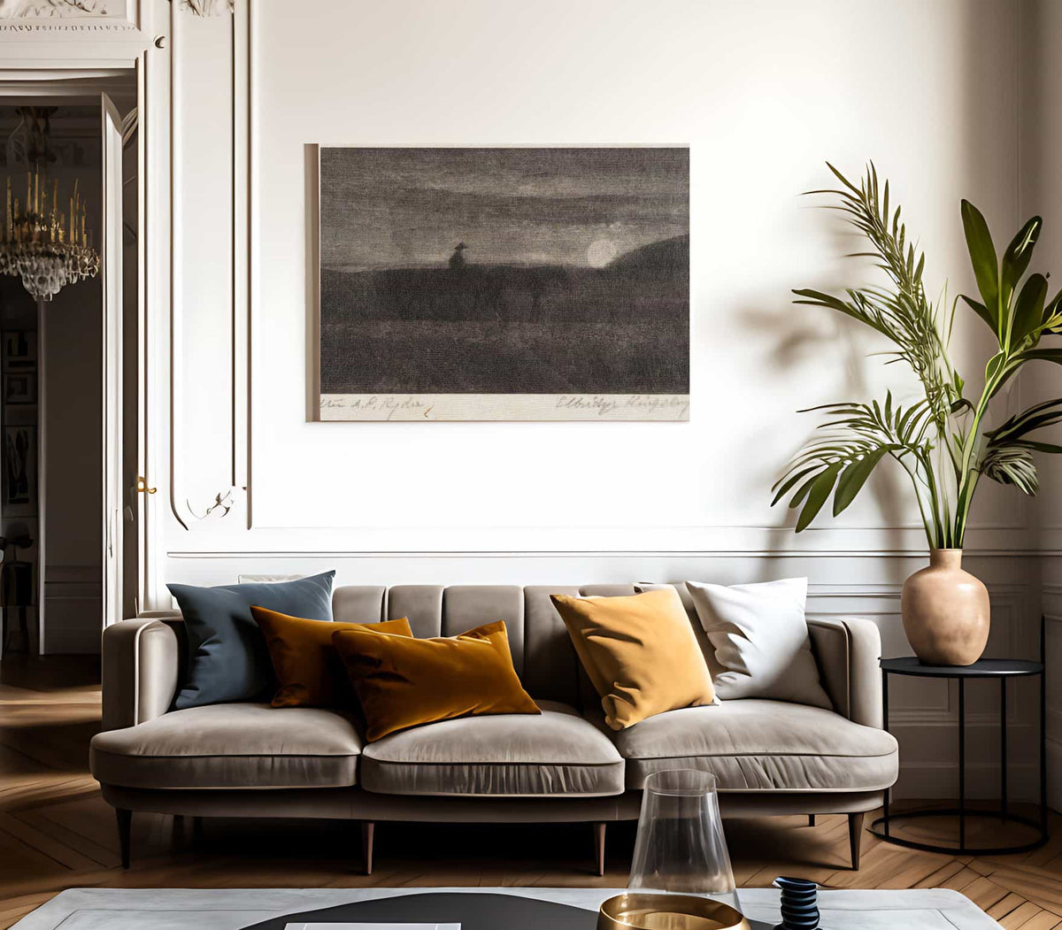 Plodding Homeward By Albert Pinkhamryder Fine Art Print