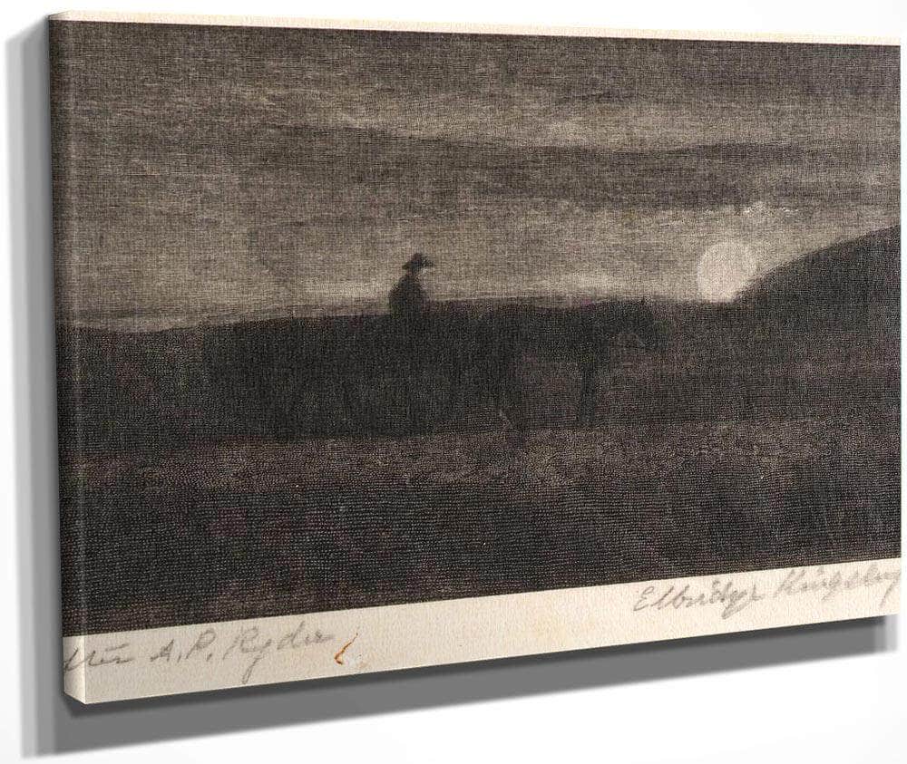 Plodding Homeward By Albert Pinkhamryder Fine Art Print