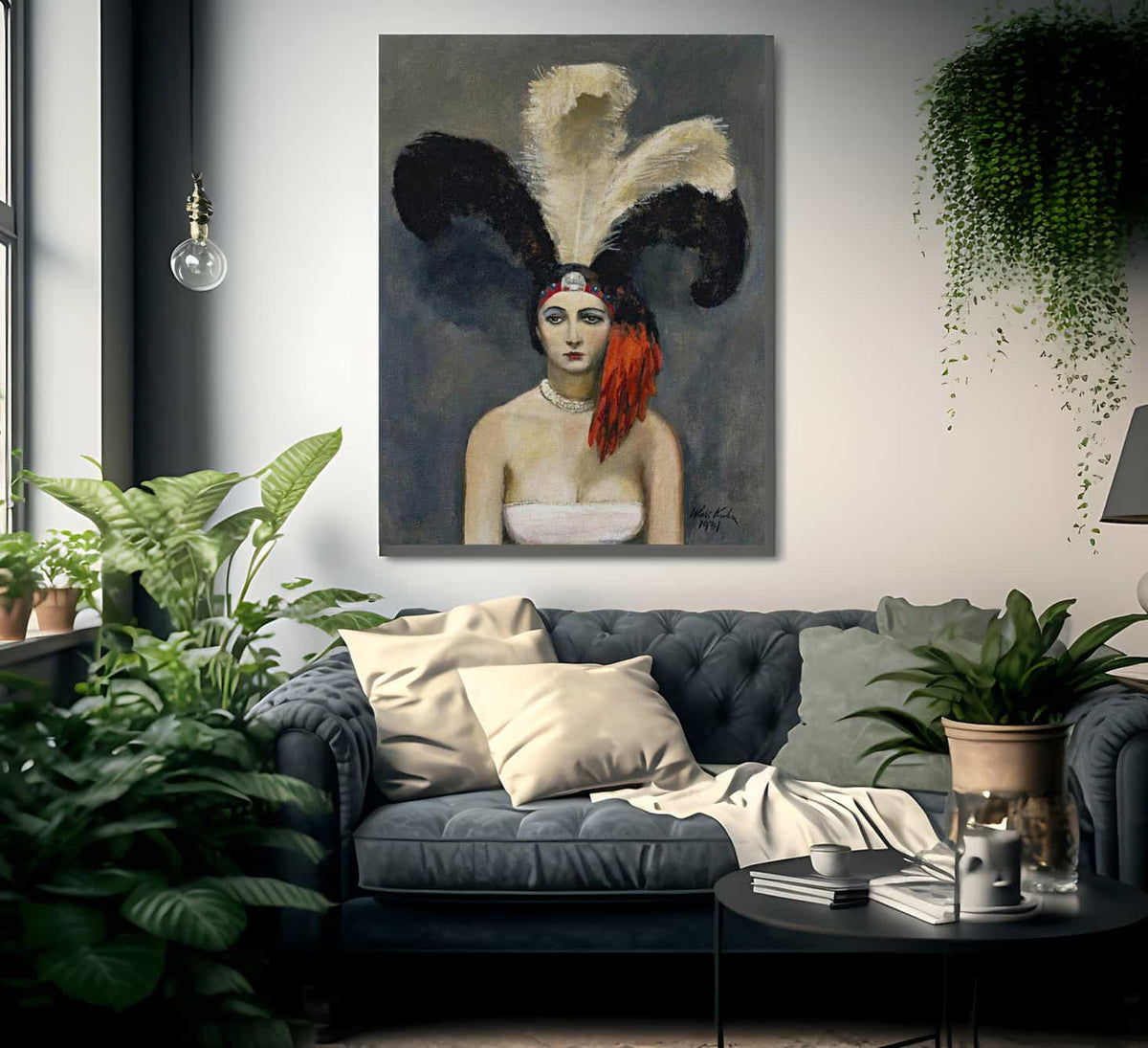 Plumes By Walt Kuhn Fine Art Print