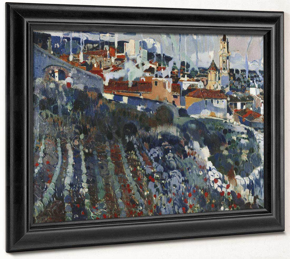 Poble Escalonat By Joaquin Mir Trinxet Fine Art Print