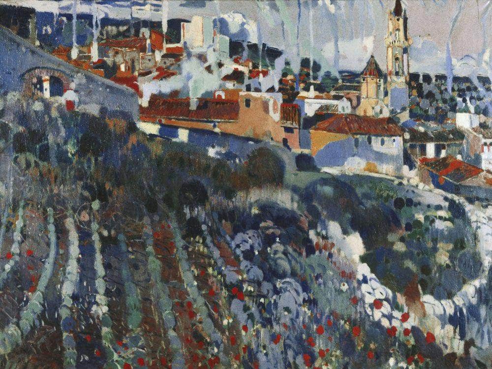 Poble Escalonat By Joaquin Mir Trinxet Fine Art Print