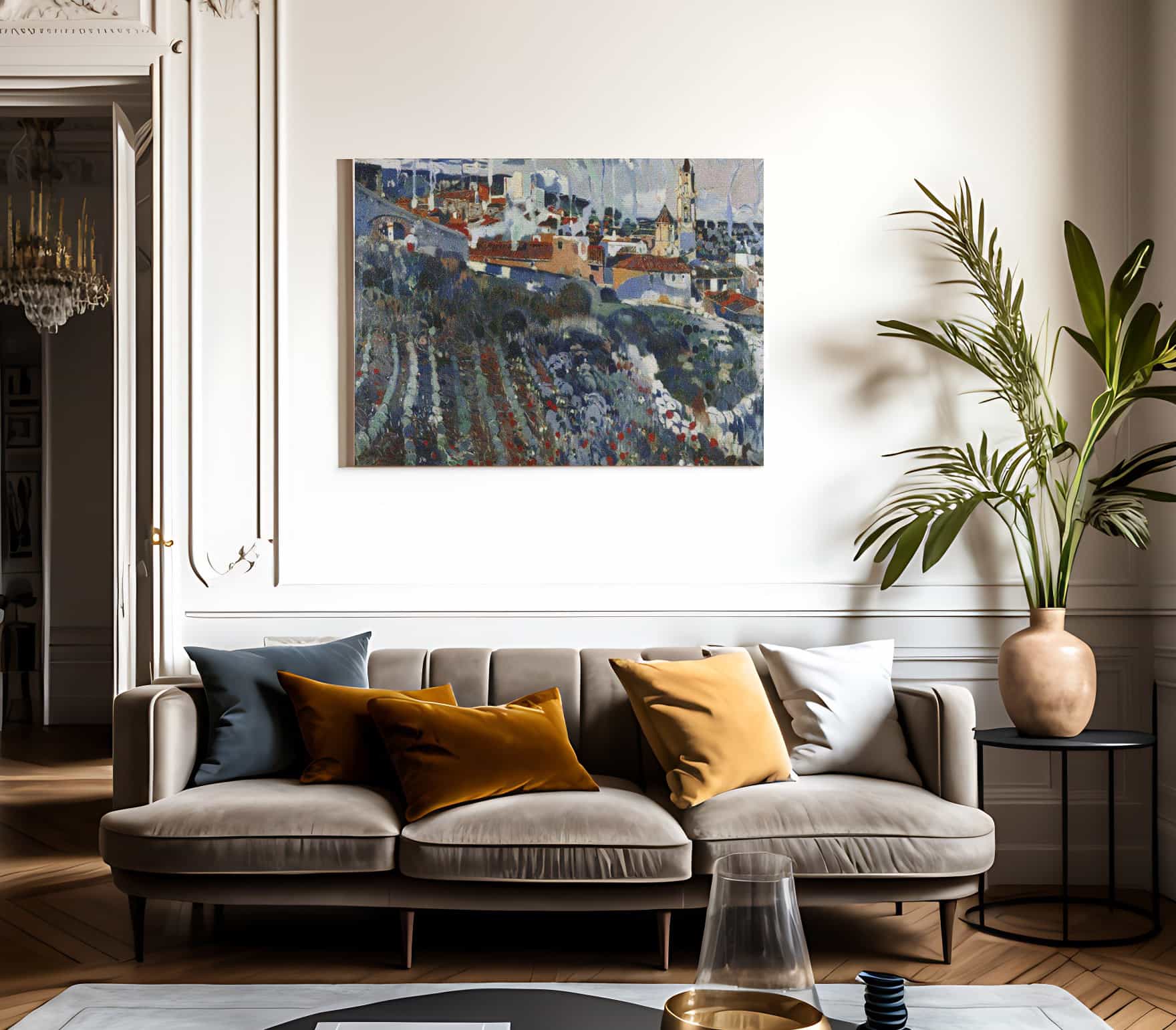 Poble Escalonat By Joaquin Mir Trinxet Fine Art Print
