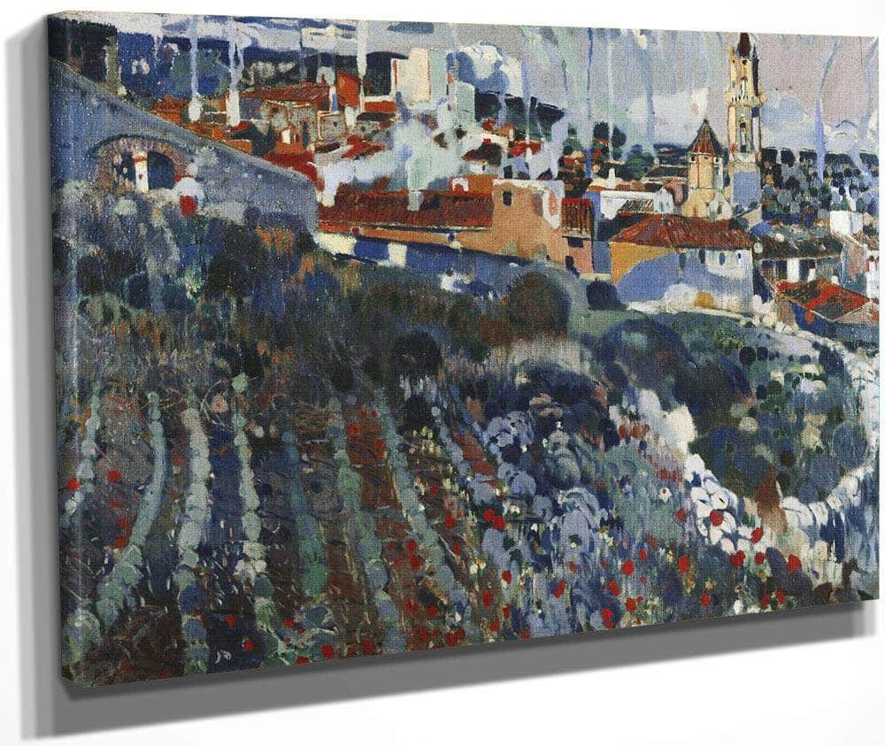 Poble Escalonat By Joaquin Mir Trinxet Fine Art Print