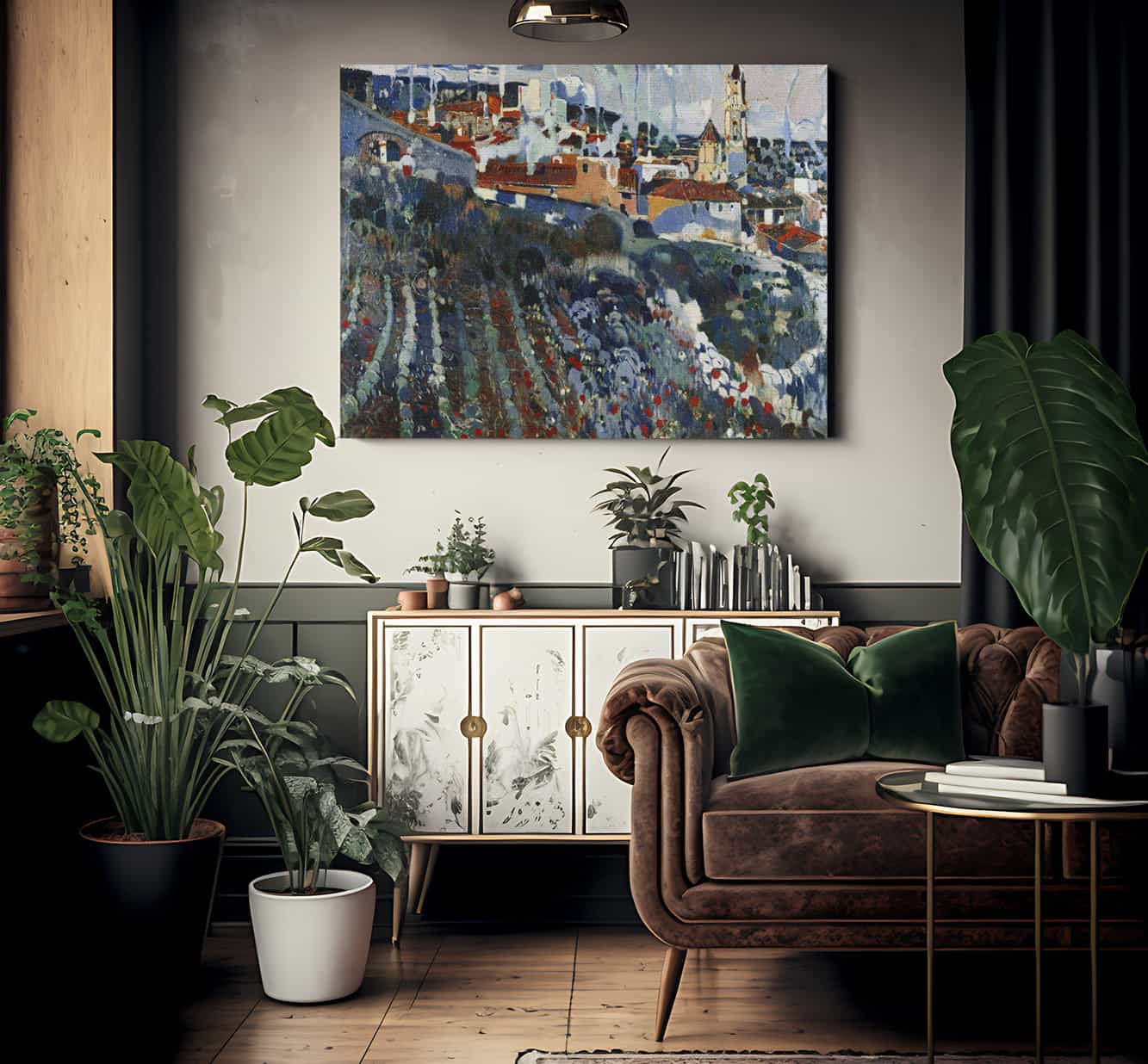 Poble Escalonat By Joaquin Mir Trinxet Fine Art Print