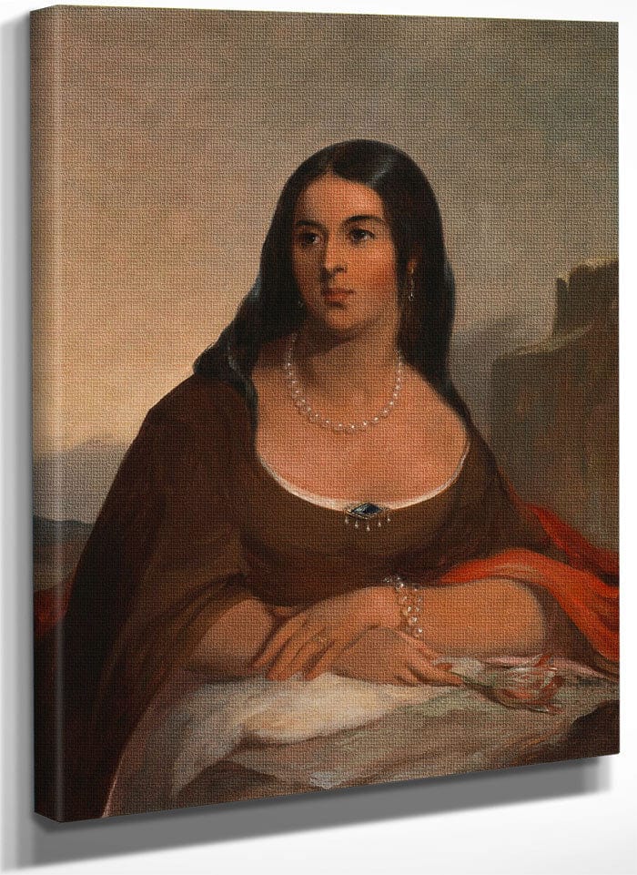 Pocahontas By Thomas Sully Fine Art Print