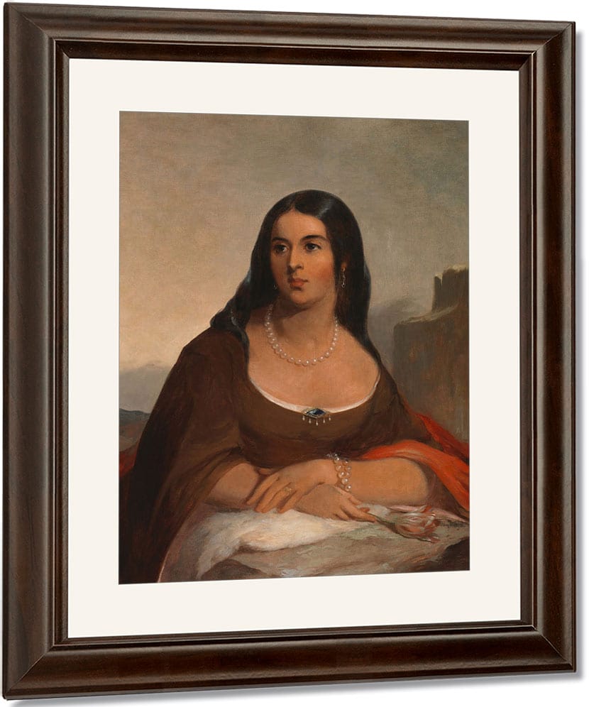 Pocahontas By Thomas Sully Fine Art Print