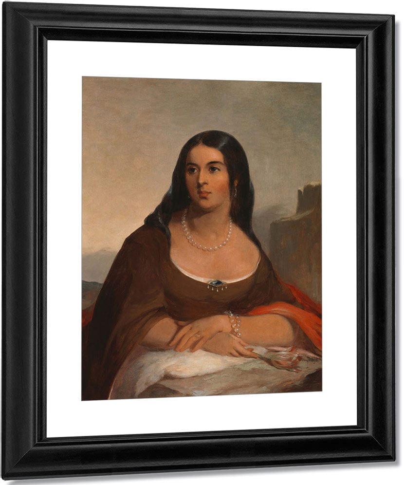 Pocahontas By Thomas Sully Fine Art Print