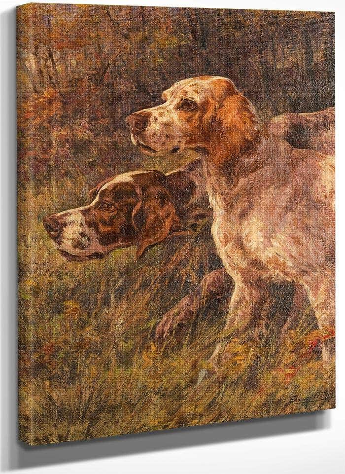 Pointer And Setter By Edmund Henry Osthaus Fine Art Print