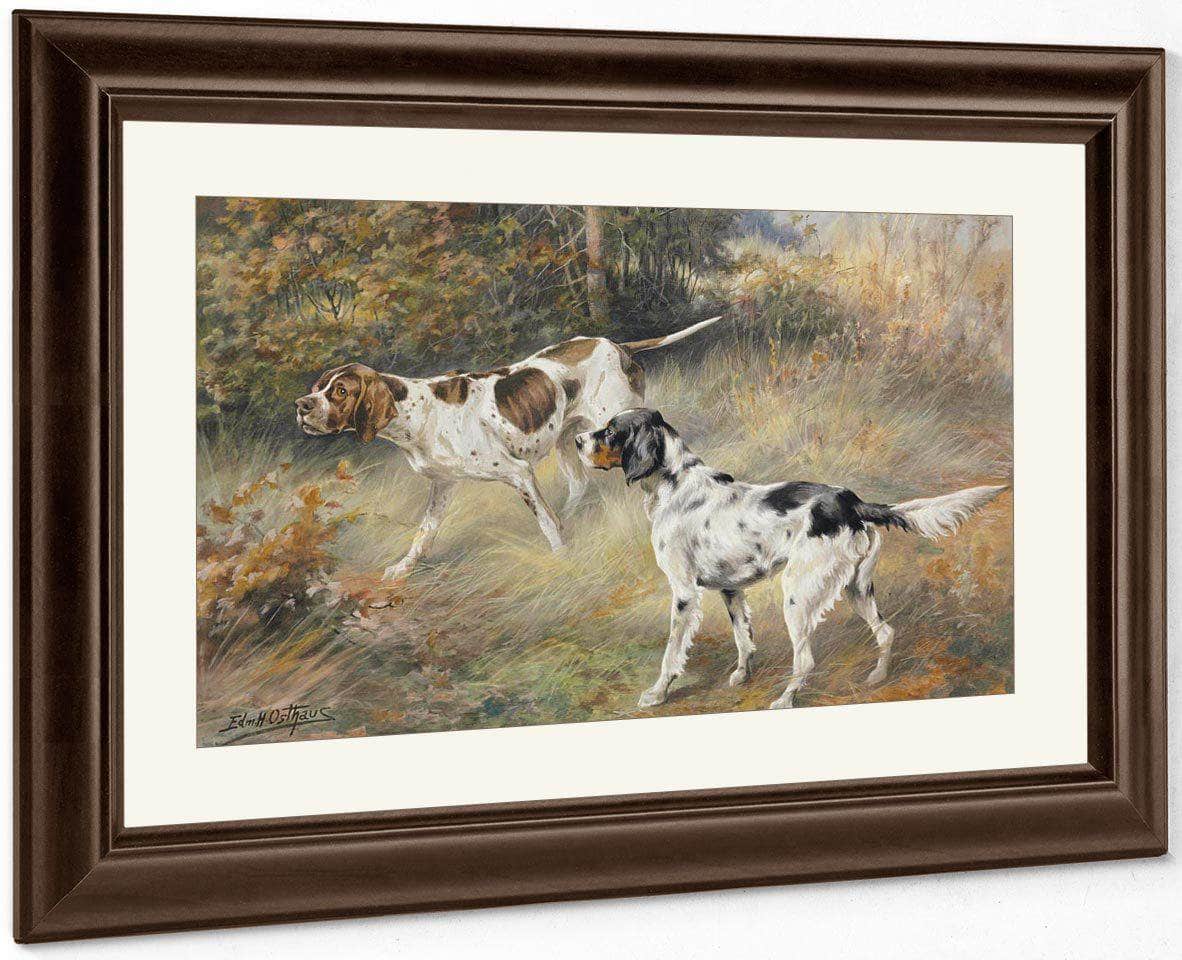 Pointers By Edmund Henry Osthaus Fine Art Print