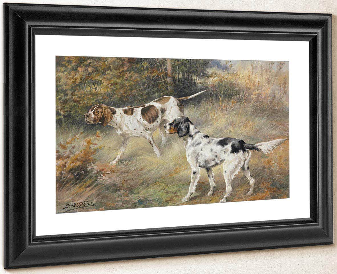 Pointers By Edmund Henry Osthaus Fine Art Print