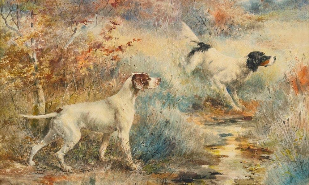 Pointers2 By Edmund Henry Osthaus Fine Art Print