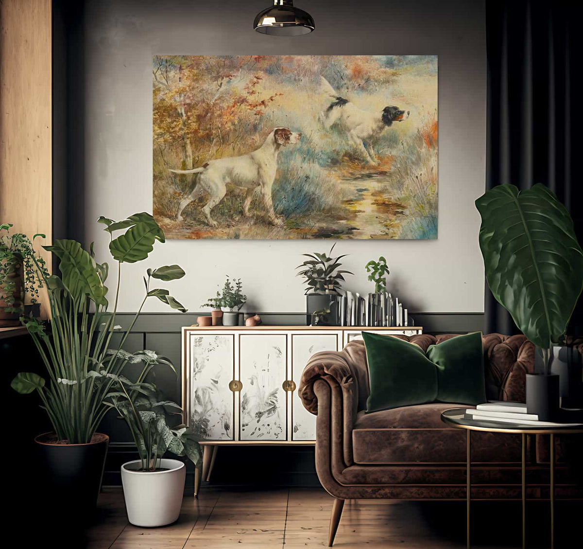 Pointers2 By Edmund Henry Osthaus Fine Art Print