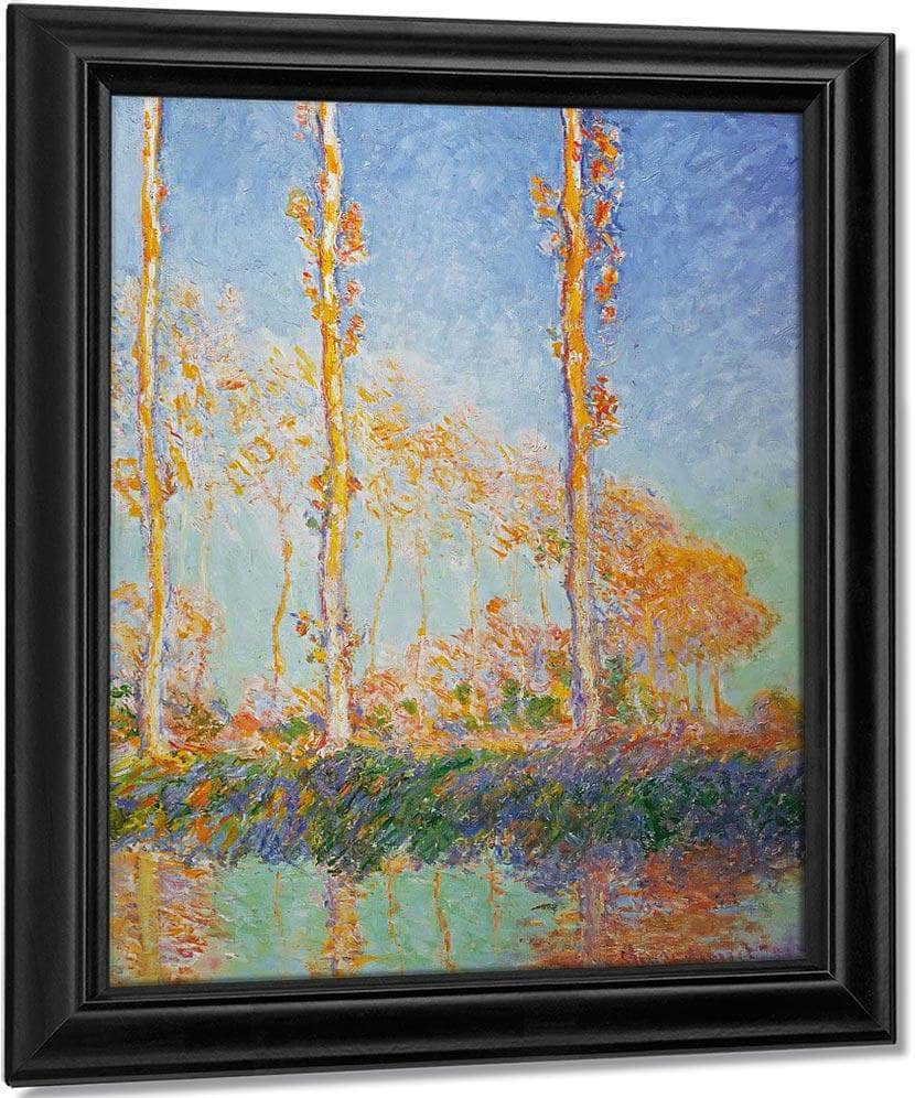 Polars By Three By Pink By Trees By In By Autumn By Claude By Monet Fine Art Print