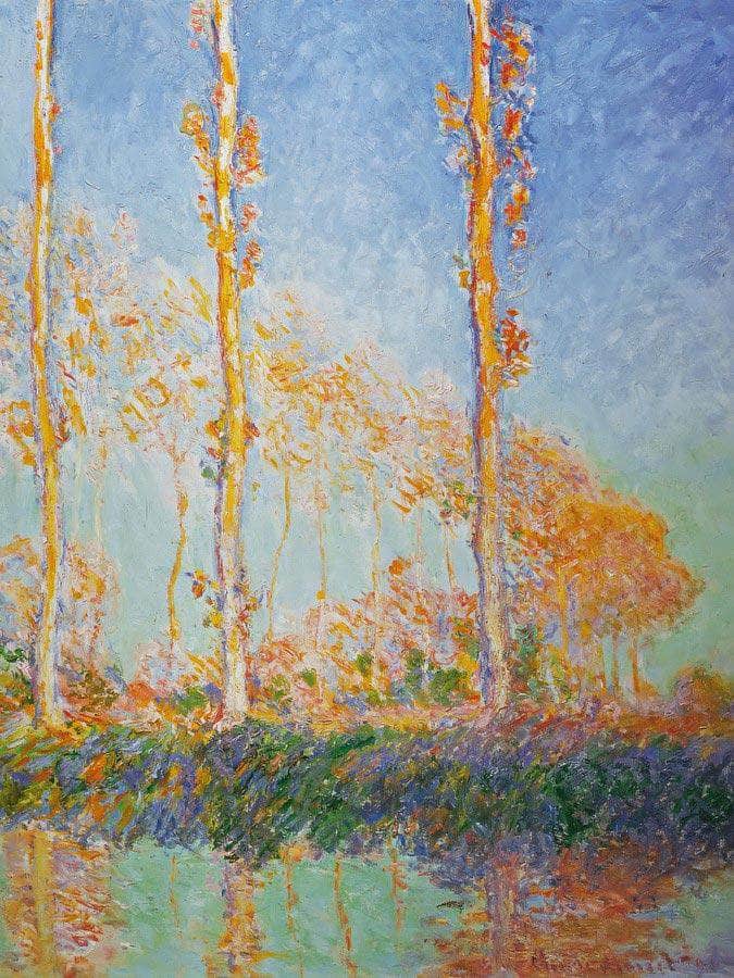 Polars By Three By Pink By Trees By In By Autumn By Claude By Monet Fine Art Print