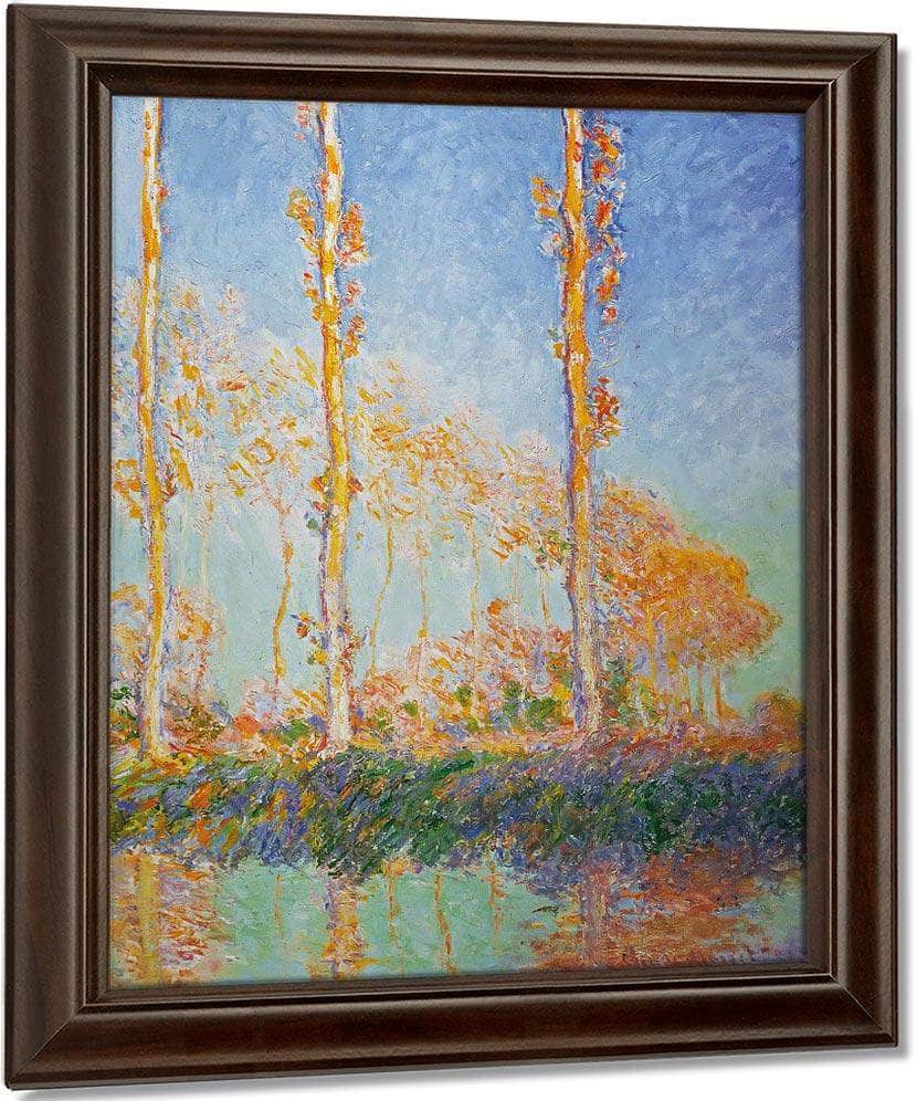 Polars By Three By Pink By Trees By In By Autumn By Claude By Monet Fine Art Print
