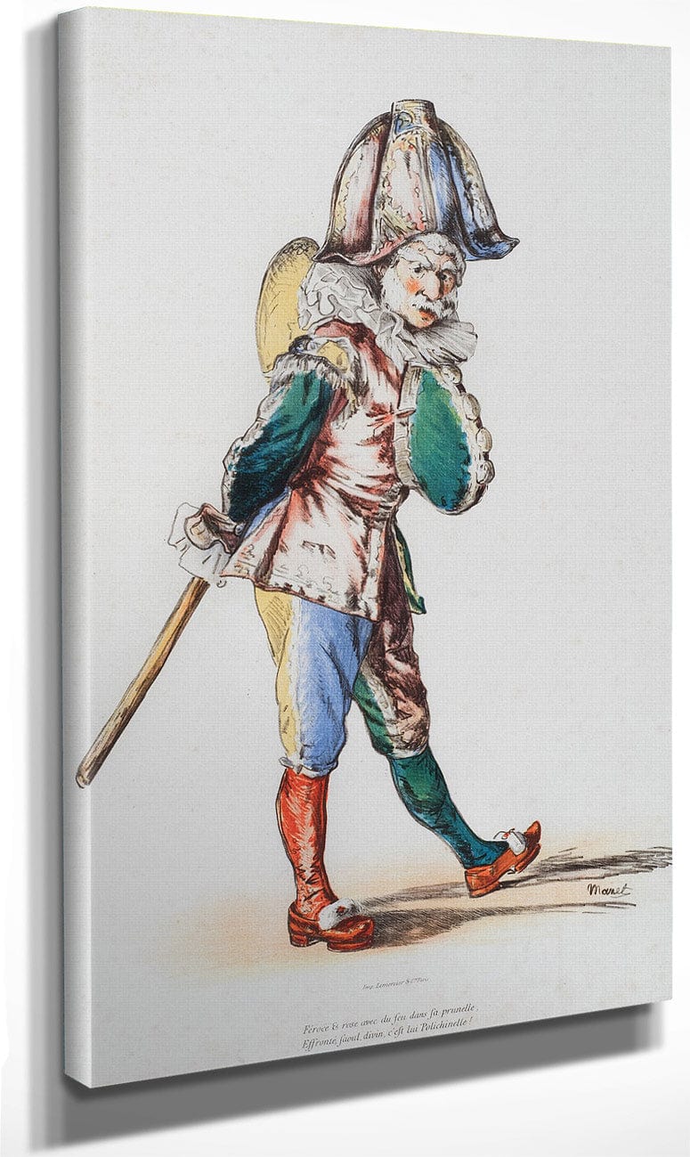 Polchinelle By Edouard Manet Fine Art Print