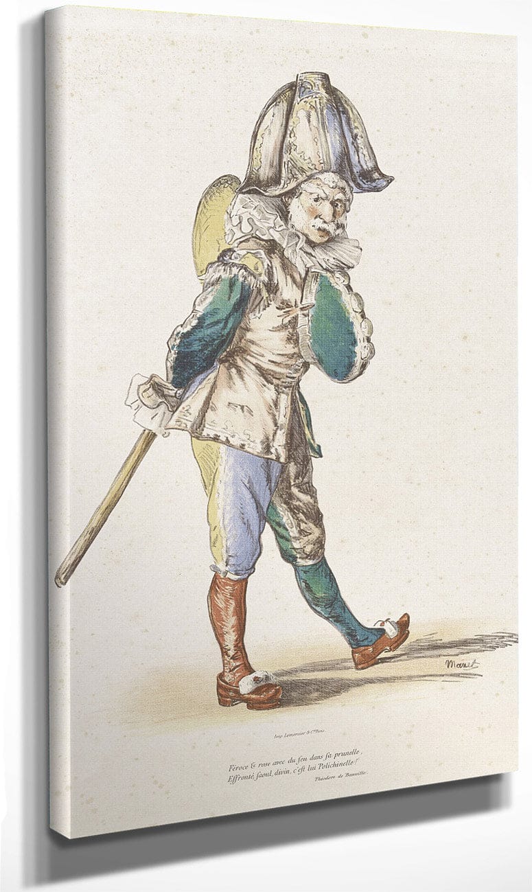 Polichinelle By Edouard Manet Fine Art Print