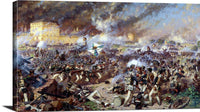 Polish Artillery Battle Of Raszyn Painting Wojciech Kossak Canvas Art Fine Art Print