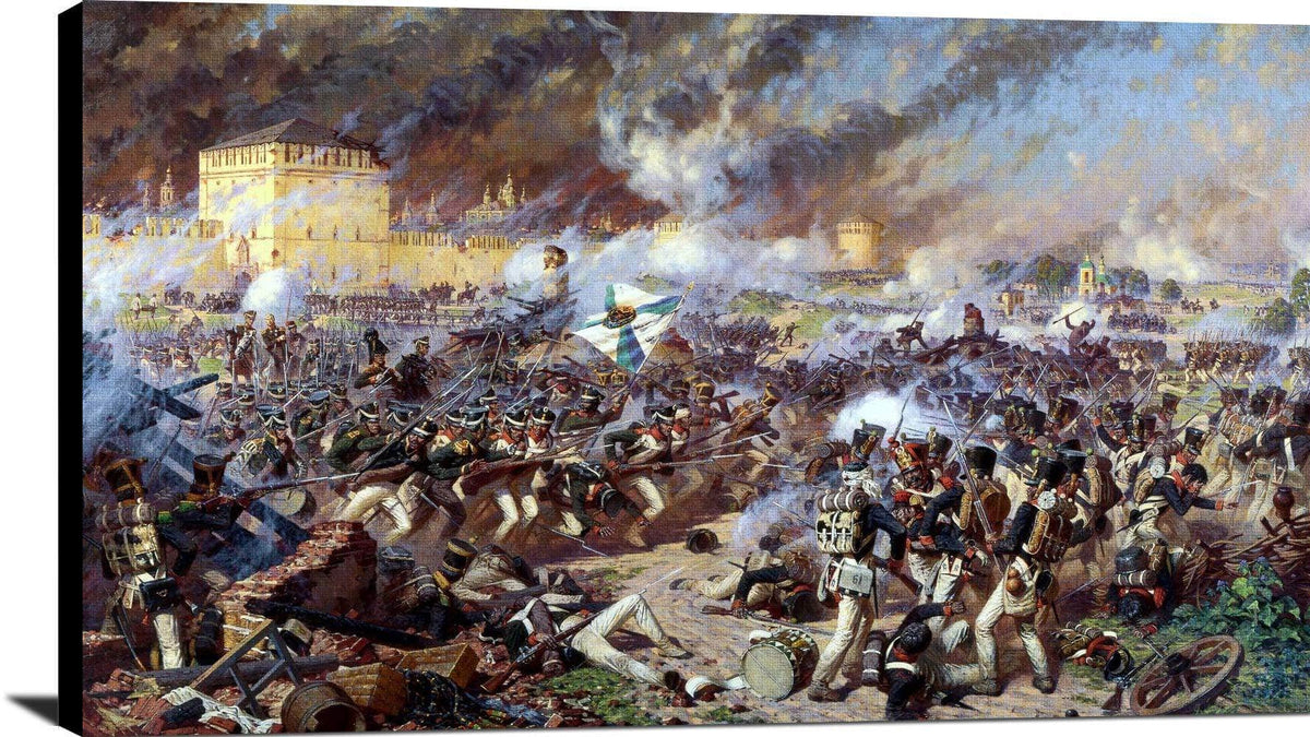Polish Artillery Battle Of Raszyn Painting Wojciech Kossak Canvas Art Fine Art Print