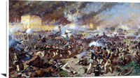 Polish Artillery Battle Of Raszyn Painting Wojciech Kossak Canvas Art Fine Art Print