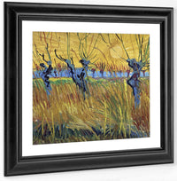Pollarded Willows And Setting Sun By Vincent Van Gogh Fine Art Print