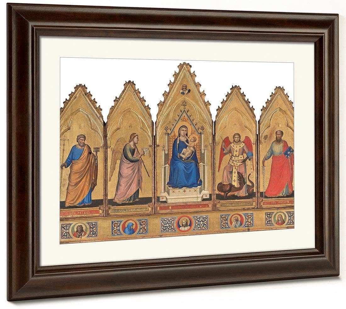 Polyptych Of Bologna 1335 By Giotto Di Bondone Fine Art Print