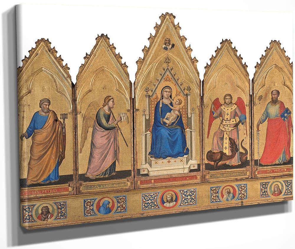 Polyptych Of Bologna 1335 By Giotto Di Bondone Fine Art Print