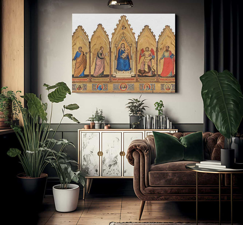 Polyptych Of Bologna 1335 By Giotto Di Bondone Fine Art Print