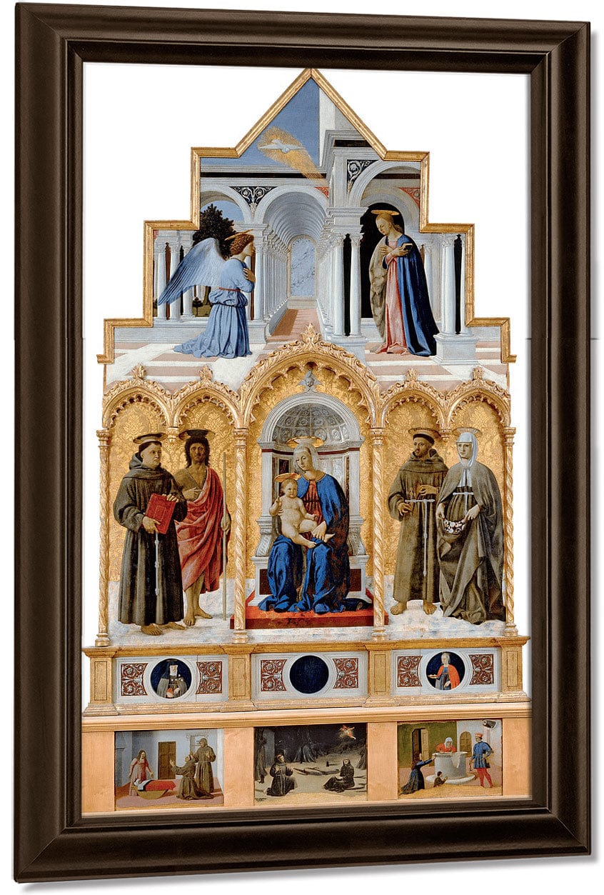 Polyptych Of Perugia 1470 By Piero Della Francesca Fine Art Print