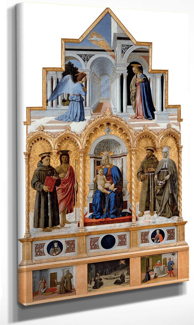 Polyptych Of Perugia 1470 By Piero Della Francesca Fine Art Print