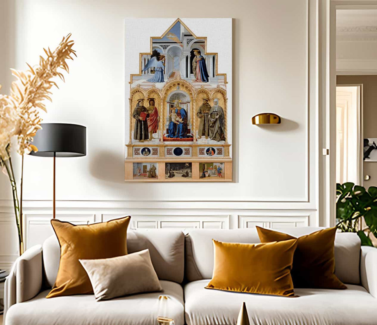 Polyptych Of Perugia 1470 By Piero Della Francesca Fine Art Print