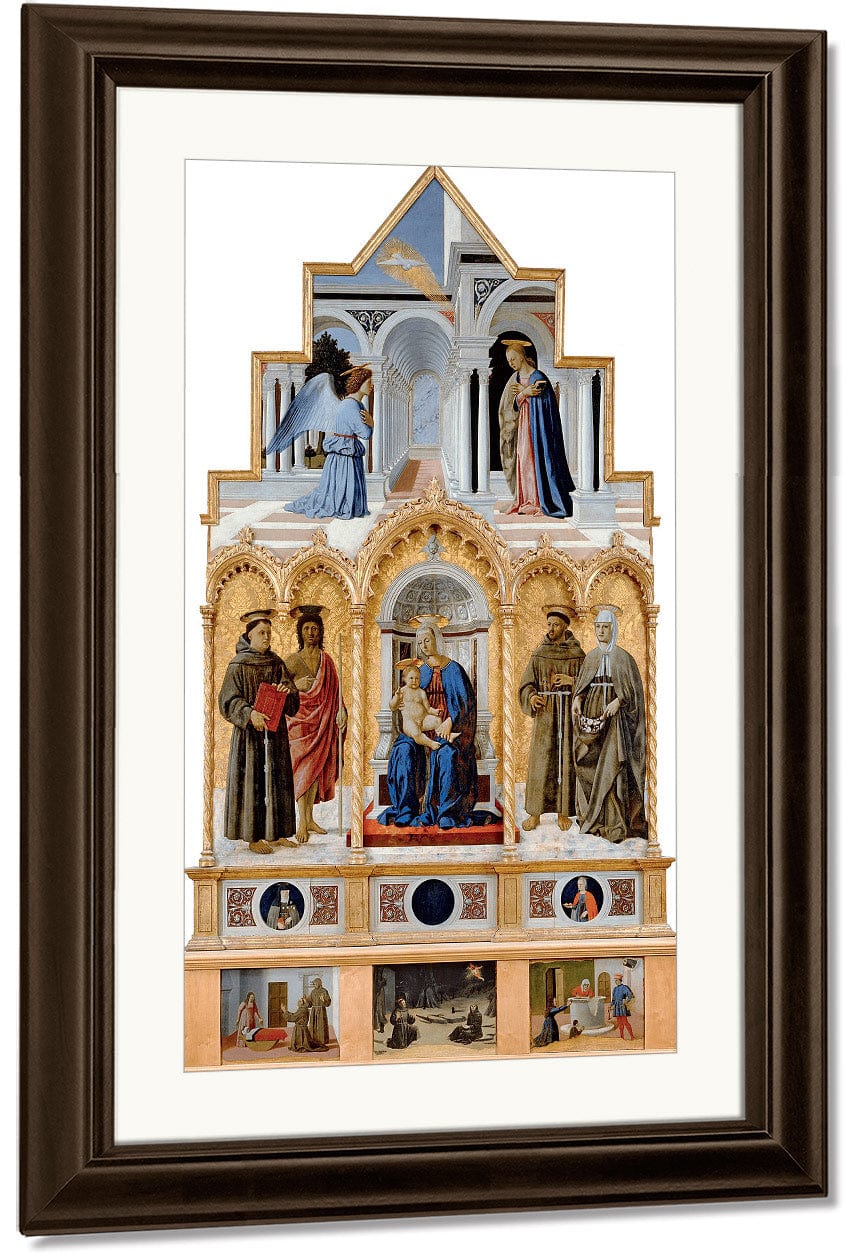 Polyptych Of Perugia 1470 By Piero Della Francesca Fine Art Print