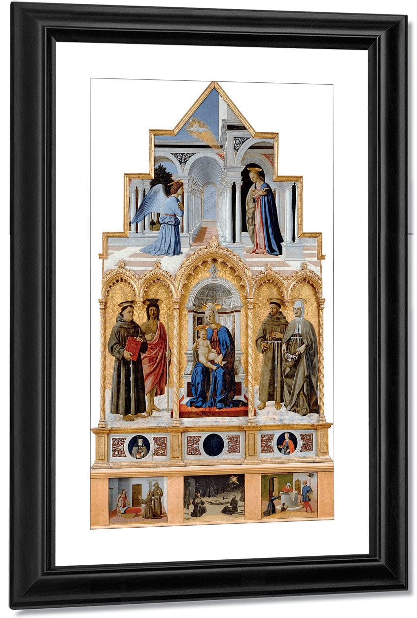 Polyptych Of Perugia 1470 By Piero Della Francesca Fine Art Print