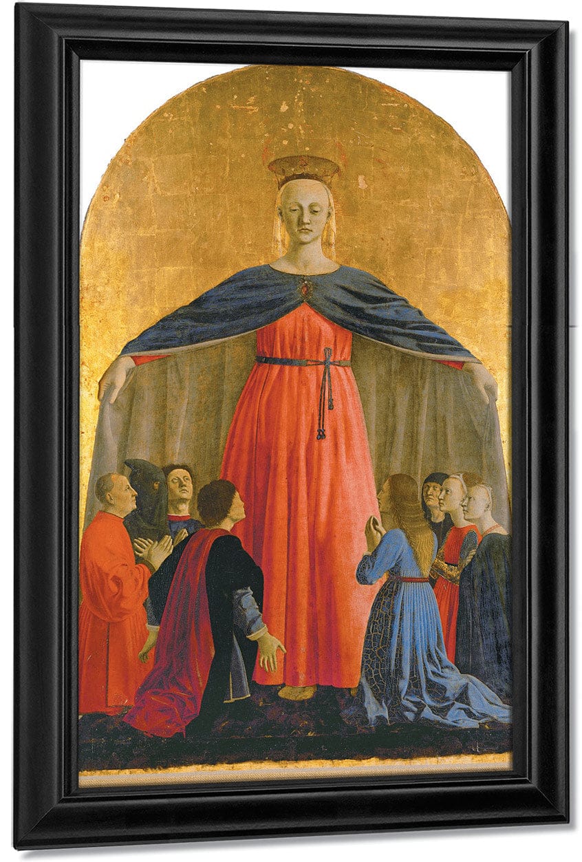 Polyptych Of The Misericordia Detail Of The Madonna 1462 By Piero Della Francesca Fine Art Print