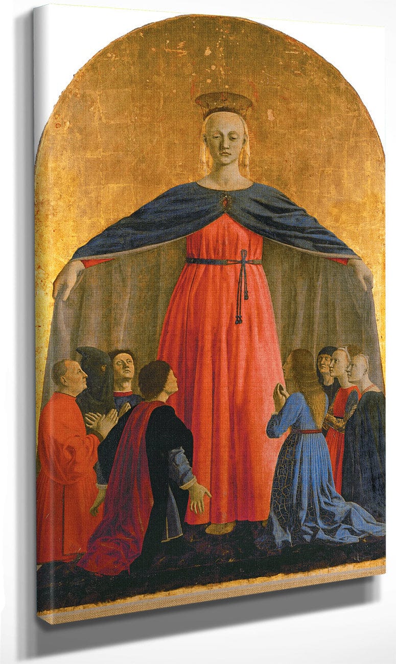 Polyptych Of The Misericordia Detail Of The Madonna 1462 By Piero Della Francesca Fine Art Print