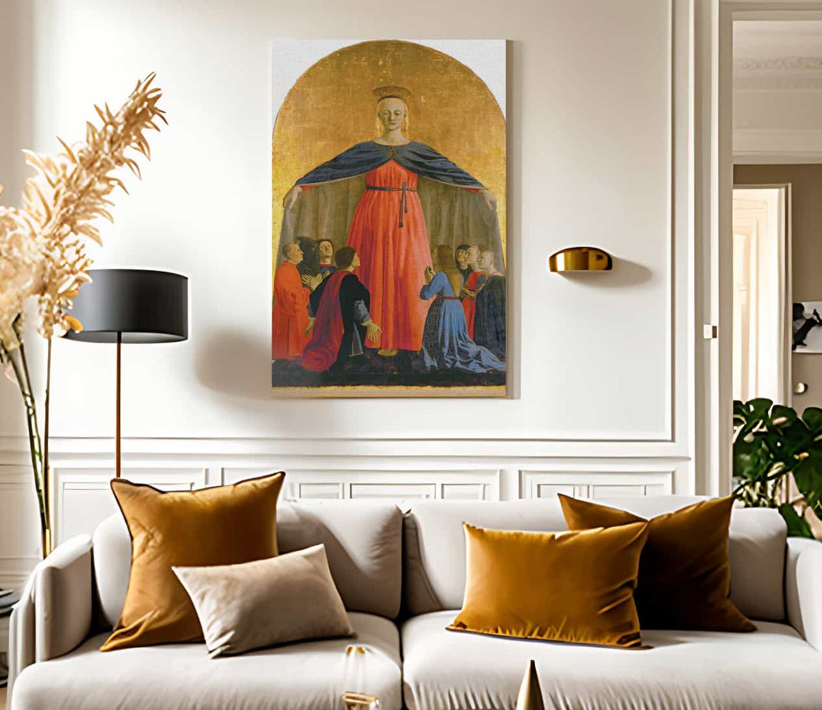 Polyptych Of The Misericordia Detail Of The Madonna 1462 By Piero Della Francesca Fine Art Print