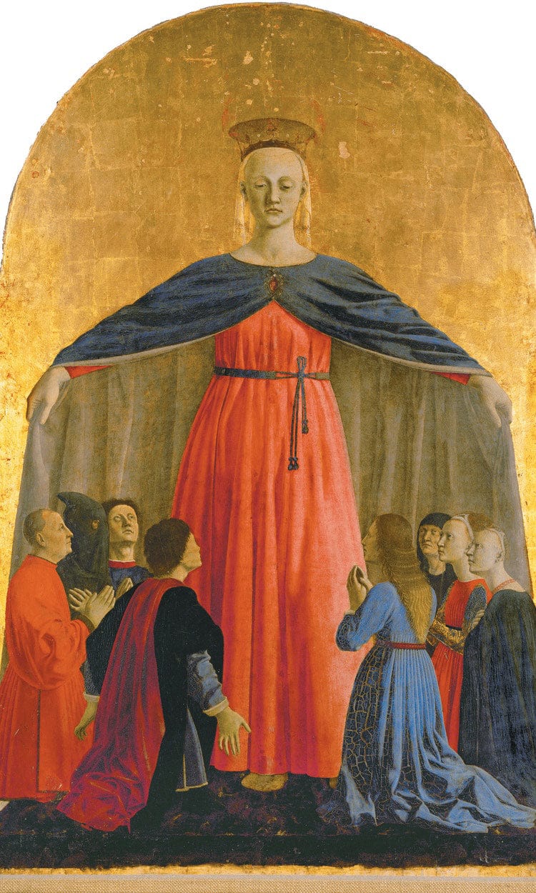 Polyptych Of The Misericordia Detail Of The Madonna 1462 By Piero Della Francesca Fine Art Print