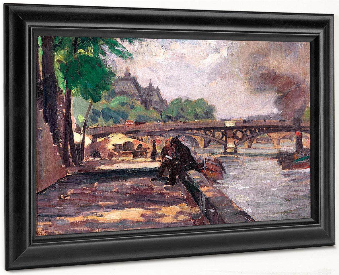 Pont De Solferino By Joseph Kleitsch Fine Art Print