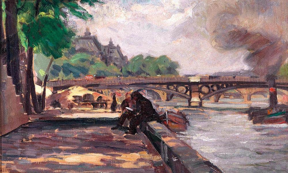 Pont De Solferino By Joseph Kleitsch Fine Art Print