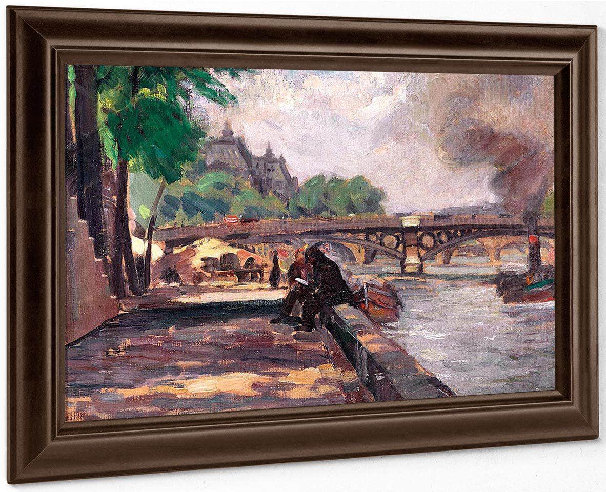Pont De Solferino By Joseph Kleitsch Fine Art Print
