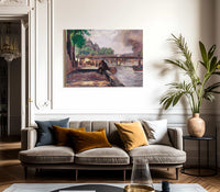 Pont De Solferino By Joseph Kleitsch Fine Art Print