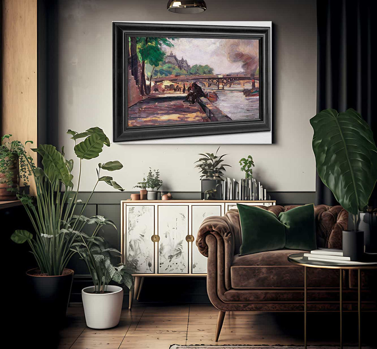 Pont De Solferino By Joseph Kleitsch Fine Art Print