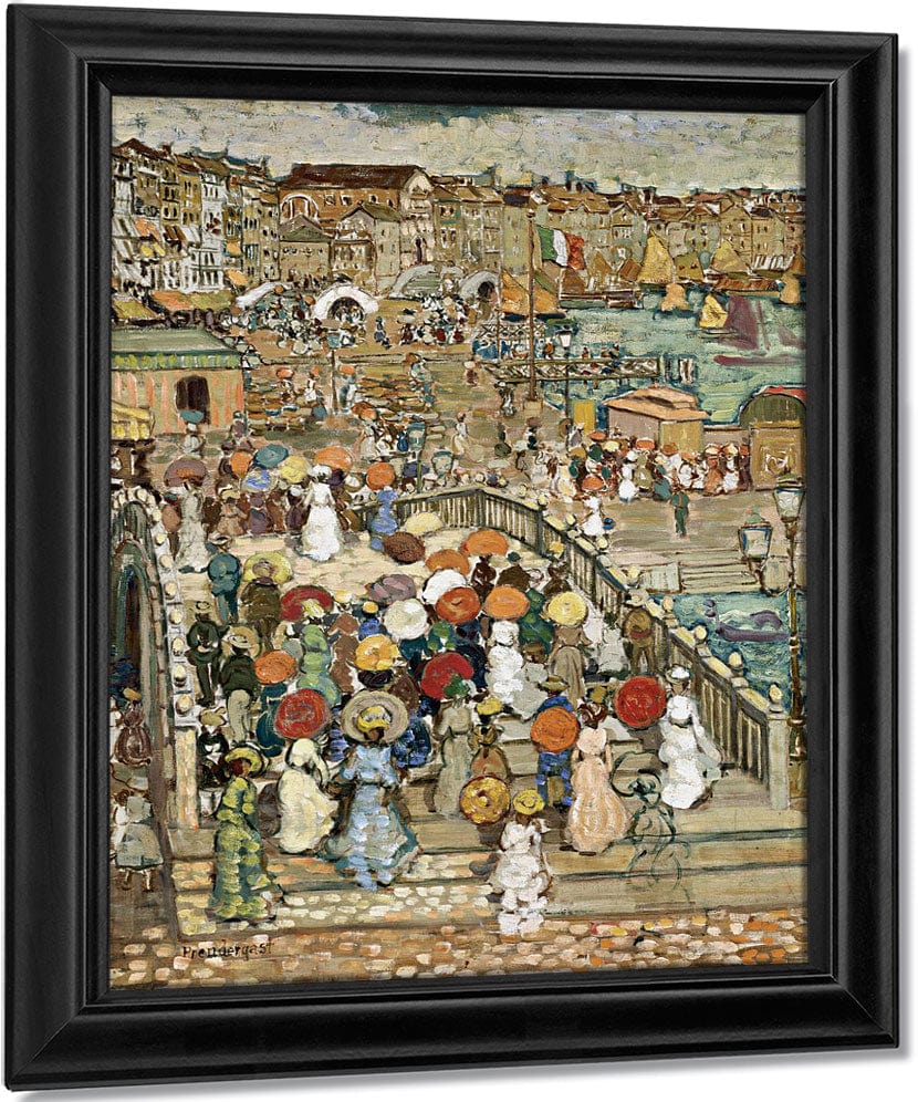 Ponte Della Paglia By Maurice Brazil Prendergast Fine Art Print