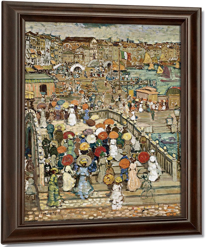 Ponte Della Paglia By Maurice Brazil Prendergast Fine Art Print