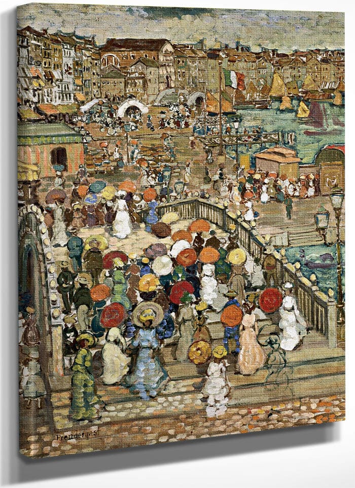 Ponte Della Paglia By Maurice Brazil Prendergast Fine Art Print