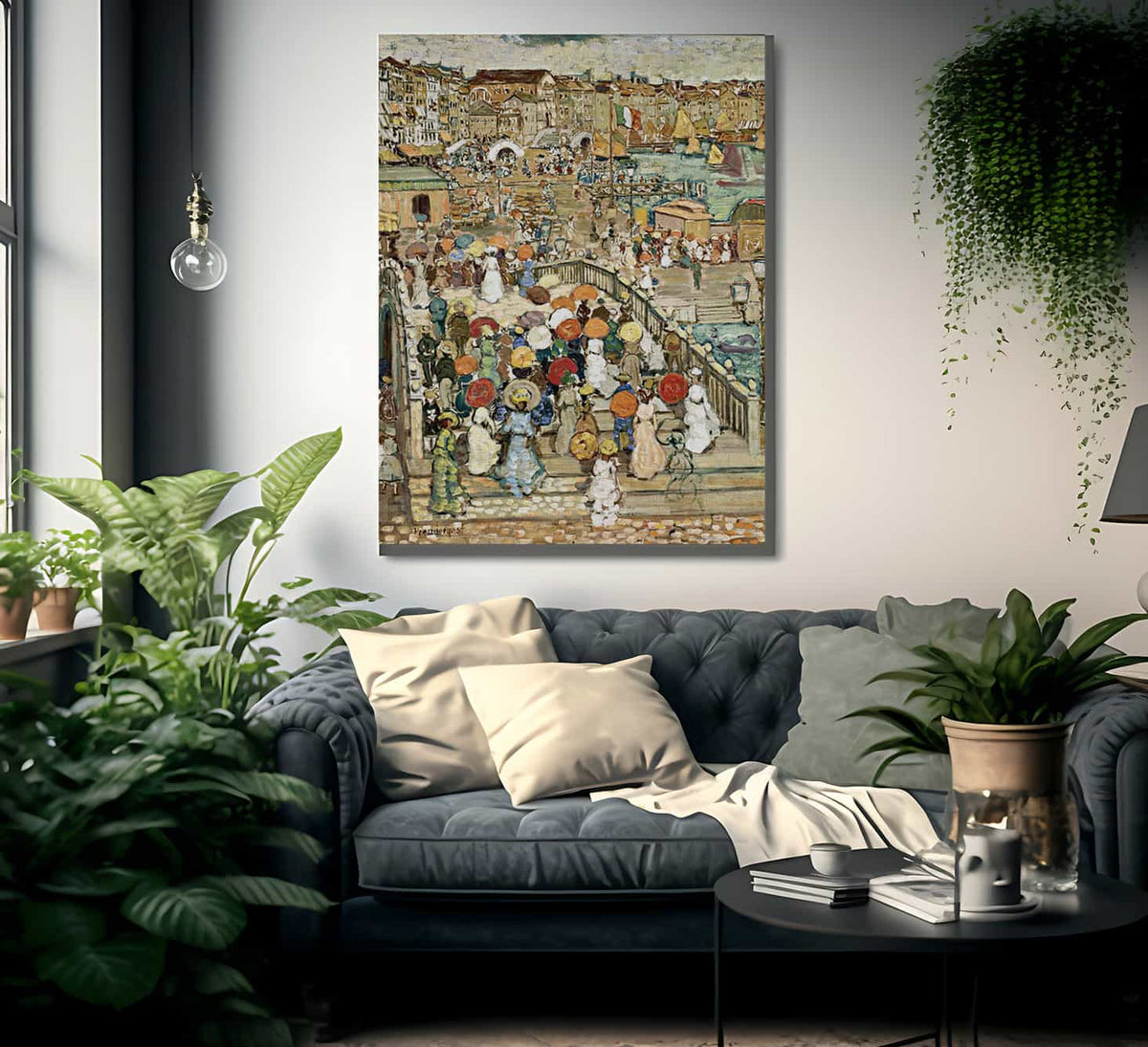 Ponte Della Paglia By Maurice Brazil Prendergast Fine Art Print