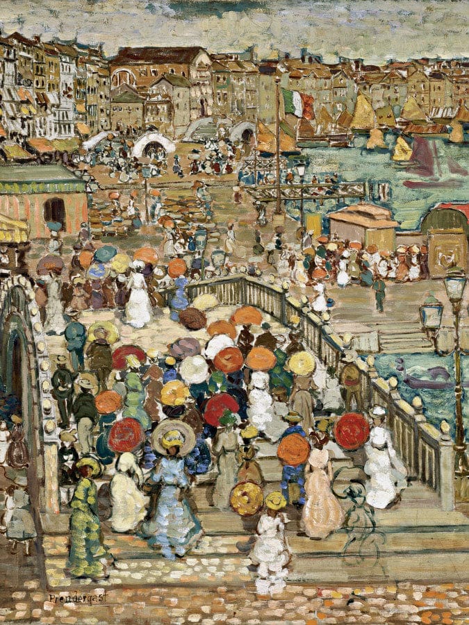 Ponte Della Paglia By Maurice Brazil Prendergast Fine Art Print